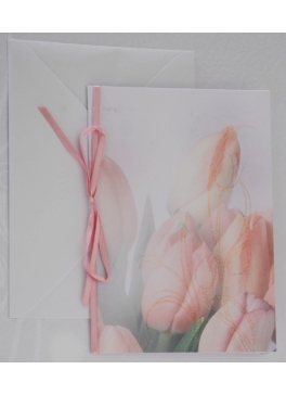 Einladungskarte mit Blume 3131 Einladungskarte mit Blume 3131