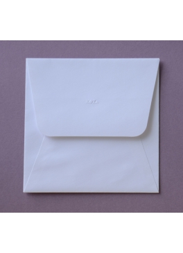 Quadratischer Briefumschlag weiß 15,5 x 15,5 cm