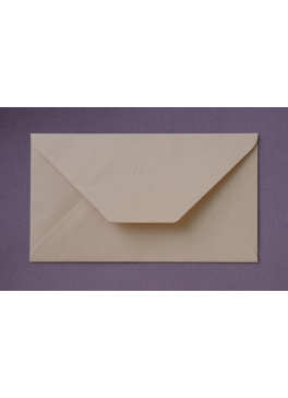 Länglicher Briefumschlag creme (dunkel) 11,5 x 20,3 cm
