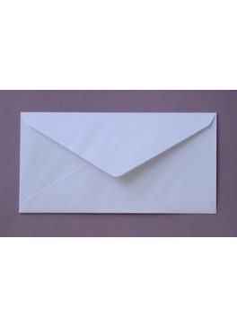 Länglicher Briefumschlag weiß 11 x 21,6 cm